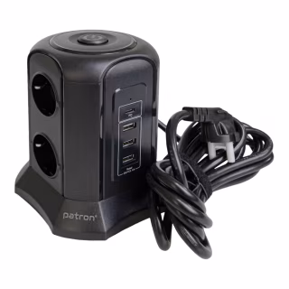 Мережевий фільтр живлення Patron SP-1663-USBT (EXT-PN-SP-1663-USBT)