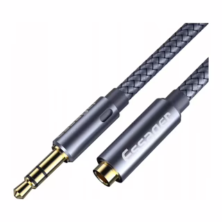 Кабель мультимедійний 3.5mm F to 3.5mm M 1.0m Essager (EYPY35-MY0G)