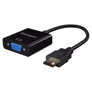 Переходник HDMI to VGA 0.15m Essager (EZJHV-HY01)