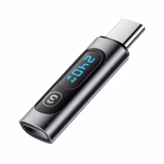 Переходник USB-C F to USB-C M digital display Essager (EZJTT-TX0G-P)