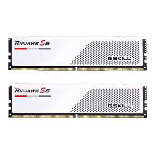 Модуль пам'яті для комп'ютера DDR5 32GB (2x16GB) 5600 MHz Ripjaws S5 White G.Skill (F5-5600J4040C16GX2-RS5W)