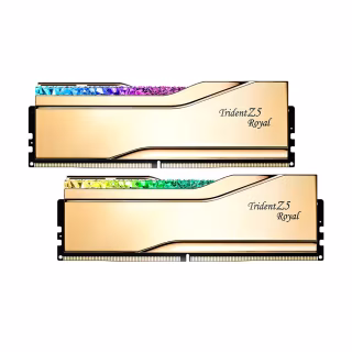 Модуль пам'яті для комп'ютера DDR5 64GB (2x32GB) 6000 MHz Trident Z5 Royal Gold G.Skill (F5-6000J2836G32GX2-TR5G)
