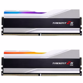 Модуль пам'яті для комп'ютера DDR5 32GB (2x16GB) 7200 MHz Trident Z5 RGB Matte White G.Skill (F5-7200J3445G16GX2-TZ5RW)