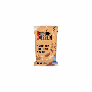 Батончик Food Mission Солоний арахіс 40 г (fm.30641)