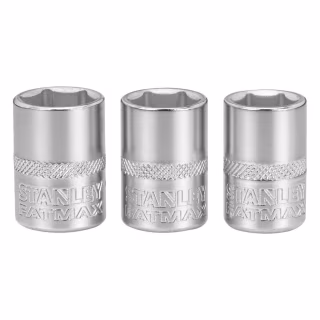 Набор торцевых головок Stanley торцевых 1/4" Maxi Drive, с шестигранным профилем, 3 шт: 11, 12, 13 мм. (FMMT17092-0)