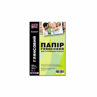 Фотопапір NewTone 10x15, 180г/m кв, Glossy, 100c (G180.F100N)