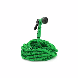 Шланг для поливу Voltronic 20-60м/200ft + розпилювач, насадка на кран, Blue/Green, Box (Garden hose 20-60)