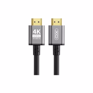 Кабель мультимедійний HDMI M to HDMI M 5.0m V2.0 black XO (GB017B-HDMI.tranish)