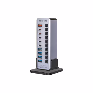 Концентратор Promate USB-C 14-in-1 Promate gegatower-60w (gegatower-60w)