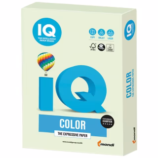Бумага Mondi IQ color А4 pastel, 160g 250sh Light Green (GN27/A4/160/IQ)