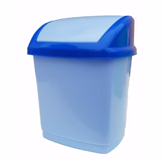 Контейнер для мусора Горизонт Домик Голубой 9 л (гор-02036/блакитний)
