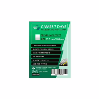 Протектор для карт Games 7 Days 63,5 х 88 мм, Card Game, 50 шт (PREMIUM) (GSD-026388)