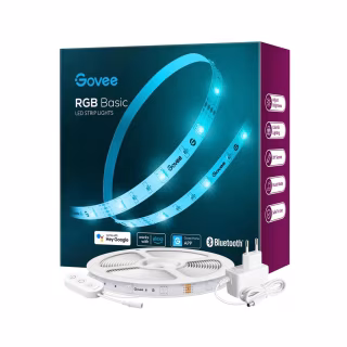 Світлодіодна стрічка Govee H615A LED 5.0m, RGB, WI-FI/Bluetooth, microphone, white (H615A3A3)