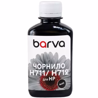 Чорнило Barva HP 711/712 180ml BK, pigment (H711-857)
