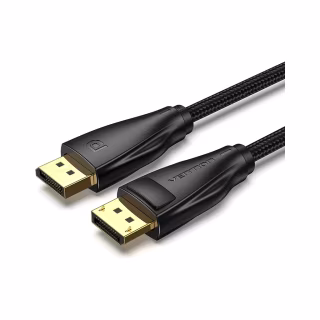 Кабель мультимедийный DisplayPort M to DisplayPort M 1.5m 8K60Hz black Vention (HCCBG)