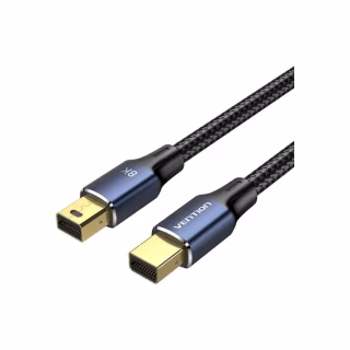 Кабель мультимедійний miniDisplayPort M to Mini DisplayPort M 2.0m V1.4 8K60Hz blue Vention (HCGLH)