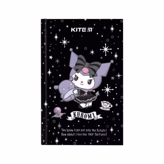 Блокнот Kite А6 Kuromi, твердая обложка, 80 листов, клетка (HK24-199-1)