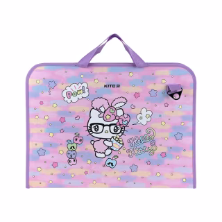 Папка - портфель Kite на блискавці A3+ Hello Kitty, 1 відділення (HK24-411)