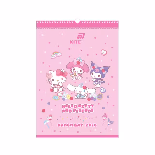Календарь Kite планер настенный Hello Kitty 2026 год (HK26-440)