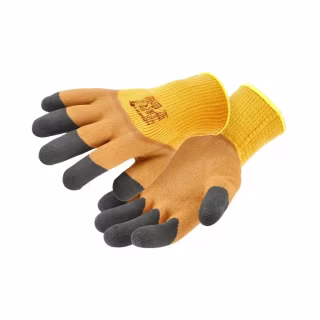 Захисні рукавиці Hoegert LYCK HT5K769-10 утеплені з спіненим латексом помаранчеві, 10 (HT5K769-10)