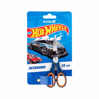 Ножницы Kite детские с резиновыми вставками Hot Wheels 13 см (HW25-123)