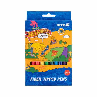 Фломастеры Kite Hot Wheels 10 цветов (HW25-455)