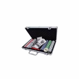 Настольная игра Johnshen Sports Покерный набор 300 фишек по 11,5 г (алюминиевый кейс) (IG-2114)
