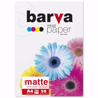 Фотобумага Barva A4 Original 180 g/m2, matte, 50c (IP-A180-032)