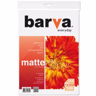 Фотобумага Barva A4 Everyday Matte 105г, 100л (IP-AE105-313)