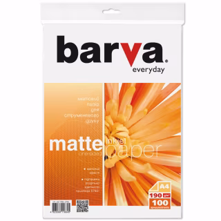 Фотобумага Barva A4 Everyday matted 190г 100с (IP-AE190-292)