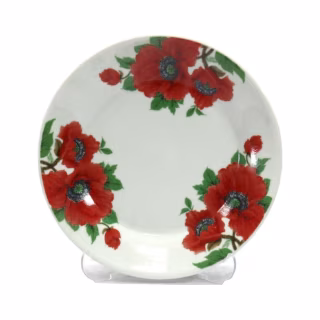 Тарілка Interos 8866/3110 7 мілка 18 см Маки 63302 (ИТ-8866/3110)