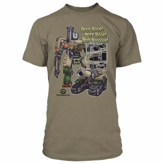 Футболка Jinx Overwatch - Roll Out Premium Tee Olive Heather, L (JINX-8157 OLL)