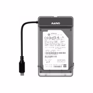 Кишеня зовнішня Maiwo USB3.1 GEN1 TypeC to HDD 2,5" SATA/SSD black (K104G2 black)