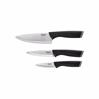Набір ножів Tefal Comfort, 3шт, нержавіюча сталь, пластик, чорний (K221S375)