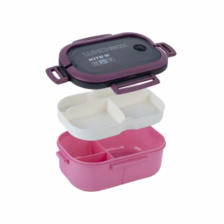 Ланч-бокс дитячий Kite з розділювачем 1200 мл, бордовий (K23-184-3)