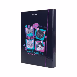 Папка для тетрадей Kite В5 на резинке So Sweet, картон (K23-210-1)
