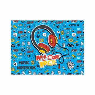 Тетрадь Kite для нот Headphones А5, 20 листов (K24-405)