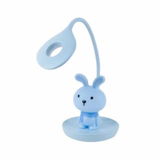 Настільна лампа Kite Bunny LED з акумулятором, блакитна (K24-492-1-3)