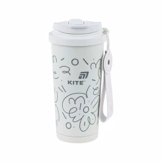 Термокружка Kite 550 мл, біла (K25-1226-3)
