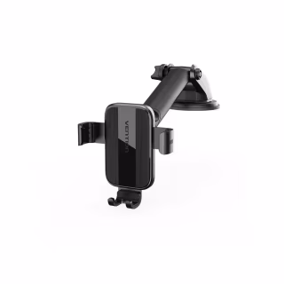 Універсальний автотримач Vention 4.7-7.2" з присокою, чорний (KCOB0)