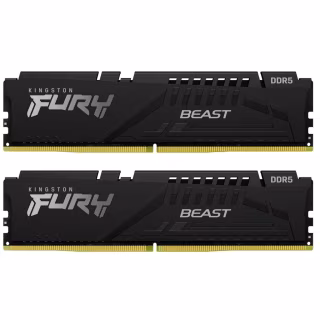 Модуль памяти для компьютера DDR5 64GB (2x32GB) 5600 MHz Beast EXPO Black Kingston Fury (ex.HyperX) (KF556C40BB2K2-64)