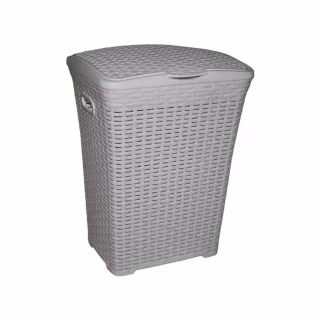 Кошик для білизни Консенсус Ротанг Сірий 50 л (Консенсус/сірий 50 л)