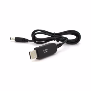 Кабель питания USB to DC 5.5x2.5mm/(5.5x2.1mm) 9V 1.0m OEM Voltronic (KPFR/5-9)