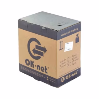 Кабель мережевий OK-Net FTP 500м (КППЭт-ВП (100) 2х2х0,51 / 500)