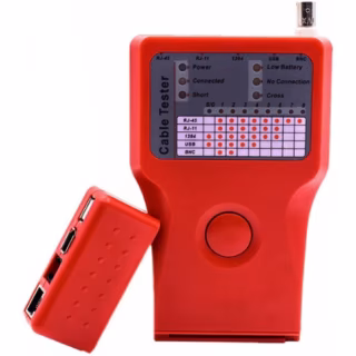 Тестер кабельный 5 в 1 -> RJ-45/RJ-11/BNC/USB/1394 Merlion (KTRJUSB)