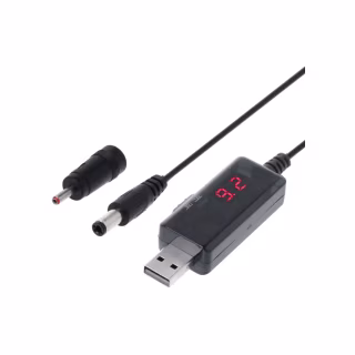 Кабель питания USB to DC 3.5x1.35mm + 5.5x2.1mm 9V-12V Dynamode (KWS-912V)