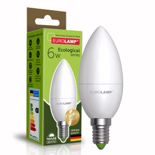 Лампочка Eurolamp LED CL 6W E14 3000K 220V (LED-CL-06143(P))