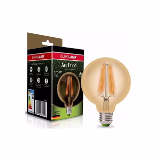 Лампочка Eurolamp G95 12W E27 2700K (LED-G95-12273(Amber))