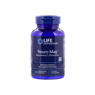 Минералы Life Extension Магний L-треонат, Magnesium L-Threonate, Neuro-Mag, 90 капс (LEX-16039)