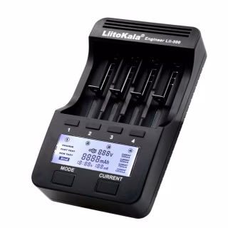 Зарядное устройство для аккумуляторов Liitokala 4 Slots, LCD дисплей, Li-ion/Ni-MH/Ni-Cd/AA/ААA/AAAA/С (Lii-500)